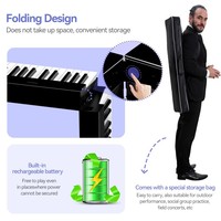 X88D TERENCE Electric Piano for Beginners with 88 Keys Hammer Action Keyboard Professional Keyboard Instruments