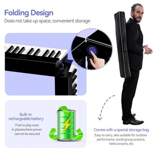 <span class=keywords><strong>Piano</strong></span> électrique X88D TERENCE <span class=keywords><strong>pour</strong></span> débutants avec clavier à 88 touches à mécanisme marteau, instruments de clavier professionnels - Product Image 2