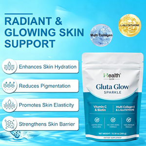 Poudre de Glutathion, Vitamine C et Zinc pour Éclaircissement et Blanchiment de la Peau, Marque Privée OEM, Supplément GMP, Vente en Gros, Usine Personnalisée, Vrac - Product Image 4