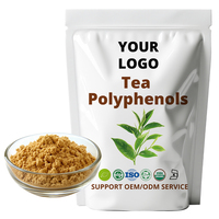 Poudre de polyphénols de thé 30% 98% Vente en gros en vrac Extrait botanique standardisé Ingrédient de complément alimentaire OEM ODM