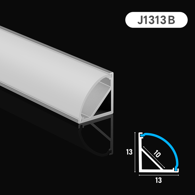 Factory Wholesale 90 Degree Angle Aluminum Profiles Corner LED Profile Anodized Aluminum Extrusion Profile for Led Strip Light