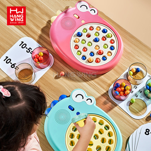 HW éducation précoce enfants jouet <span class=keywords><strong>Dragon</strong></span> baguettes Machine d'entraînement/mathématiques Bean Clip Machine avec cartes d'addition et <span class=keywords><strong>de</strong></span> soustraction - Product Image 2