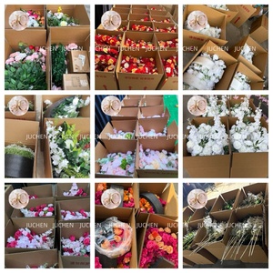 Chemin <span class=keywords><strong>de</strong></span> table OLER en roses ivoire, effet naturel, haute qualité, pour mariage et fête, décoration <span class=keywords><strong>de</strong></span> mariage - Product Image 6