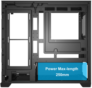 Boîtier d'ordinateur <span class=keywords><strong>de</strong></span> jeu avec panneaux avant et latéraux en verre trempé sans couture, support <span class=keywords><strong>de</strong></span> <span class=keywords><strong>radiateur</strong></span> <span class=keywords><strong>de</strong></span> 360 mm, boîtier PC ATX avec bande RGB en Big Foot - Product Image 5