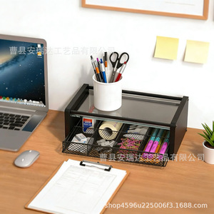 Estante de almacenamiento de cápsulas de café y bolsitas de té de madera, organizador de escritorio de doble capa con compartimentos para uso en la cocina - Product Image 3