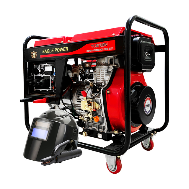 Open Frame Diesel Welder Generator with 160-190A Single Phase 50/60hz 220v/480v/110v Frequencies