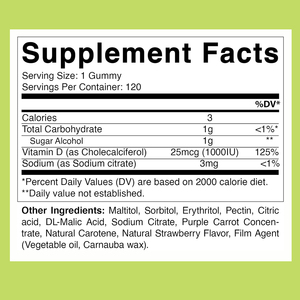 Gomitas Dietéticas Herbales Naturales de Marca Privada con Vitamina D y Sodio que Favorecen la Salud de Huesos, Dientes, Músculos e Inmunidad, Gomitas de Vitamina D3 - Product Image 4