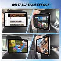Écran tactile IPS Android 12 pour appuie-tête de voiture, lecteur DVD, connexion USB, téléviseur pour siège arrière pour BMW Série 5 7 X5 X6 GT G38 G12 G05 G06