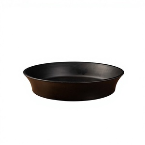 Piring Makan Modern Mewah Kreatif HCMA, Piring Berlapis Hitam Lengkap untuk Pesta, Berkemah, Pernikahan, Sekolah, Piknik - Product Image 6