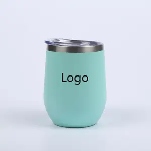 Reusable Thermal Coffee Mug Stainless Steel Insulated Cups Custom Vacuum 12oz Wine Tumbler