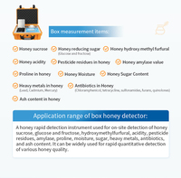 Détecteur de miel intelligent à écran tactile rapide avec téléchargement de données, directement de l'usine, pour laboratoire et testeur de miel multifonctionnel