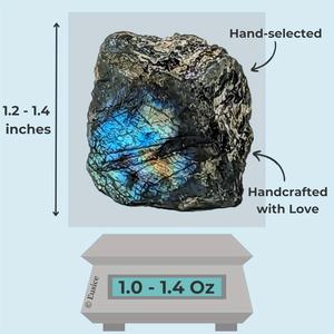 Labradorite brute, pierre précieuse, cristal, ornement pour la méditation, vente chaude, lumière bleue intense, puissante guérison - Product Image 4