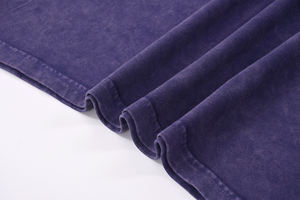 Groothandel Paarse Zware Gewassen Batik Heren T-shirt Heavyweight 250gsm T-shirt Custom Logo voor Heren 100% Katoenen T-shirts - Product Image 5