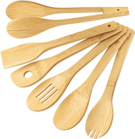 Ensemble de cuisine 6 pièces très vendu, accessoires de cuisine avec manches en bois doux, outils et ustensiles de cuisson en 1 seul ensemble