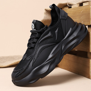 Chaussures de sport respirantes et antidérapantes pour hommes, modèle été 2026, avec empeigne en maille légère et semelle extérieure en EVA, idéales pour la marche et la course. - Product Image 2