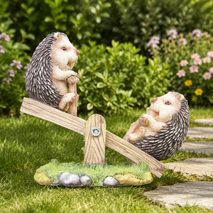Ornamenti da <span class=keywords><strong>Giardino</strong></span>: Statuette di <span class=keywords><strong>Riccio</strong></span> su Dondolo Marino - Product Image 1