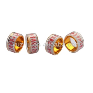 Witte Race/Homing Duif Ring Beenbanden Gouden Binnenlaag Met Aangepaste Naam Telefoon Serienummer Hight 5Mm - Product Image 1