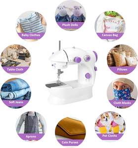 Mini máquina de coser eléctrica portátil para el hogar, <span class=keywords><strong>Maquina</strong></span> De Coser, máquinas de coser a medida, Mini eléctrica para niños, ropa de uso doméstico - Product Image 2