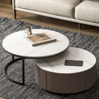Table basse design indien élégante et peu encombrante pour salon, en bois, petite, fabriquée en Chine