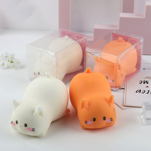 Wholesale Custom TPR Kawaii Cartoon Cat Shaped Pressure Release Promotional Gift Decompression <b>Squeeze</b> Toys for Kids and Adults - Product Image 6