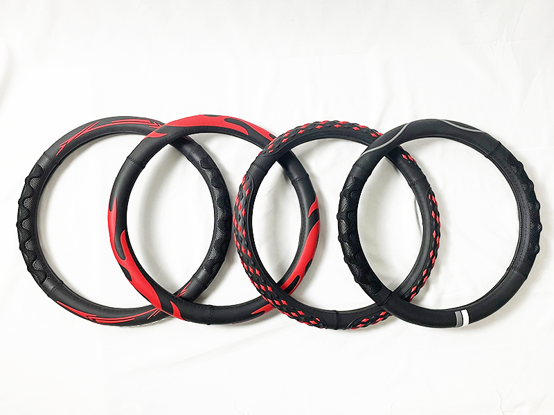 Artes Auto Custom 4-Spoke Latex Sports Style Steering Wheel Cover - Xiamen Artes Plasti Products Co.