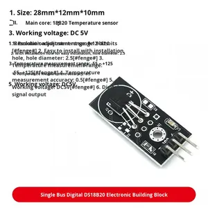 New DS18B20 Fully Waterproof <strong>Temperature</strong> <strong>Sensor</strong> Water <strong>Temperature</strong> <strong>Sensor</strong> <strong>Temperature</strong> <strong>Sensor</strong> DS18B20 Series in Stock - Product Image 5