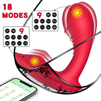 Culotte vibrante connectée à application pour stimulation clitoridienne féminine, puissant vibromasseur double moteur pour point G