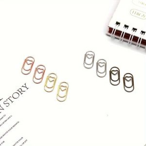 Heart Shaped Paperclips Mini Metal <b>Bookmarks</b> Reusable Office Supplies Student Gift Gold <b>Silver</b> Rose Gold - Product Image 3