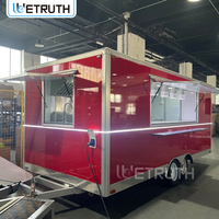 Camion de restauration mobile Wetuth de haute qualité en acier inoxydable, entièrement équipé pour le barbecue, la pizza, les tacos, la vente de nourriture de rue