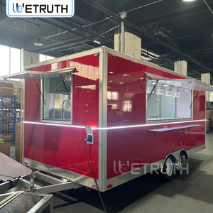 รถขายอาหารเคลื่อนที่สแตนเลสคุณภาพสูงแบบกำหนดเองของ Wetuth พร้อมอุปกรณ์ครบครันสำหรับขายบาร์บีคิว พิซซ่า ทาโก้ และอาหารริมทาง - Product Image 3