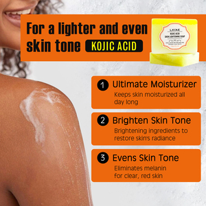 Beurre de karité Offre Spéciale apaisant sécheresse doux propre mousse équilibre humidité acide kojique savon de bain blanchissant pour peau terne - Product Image 3