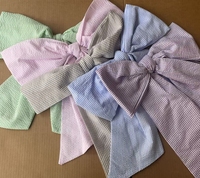 2025 nouveau panier de pâques personnalisé ceinture bébé Swaddle Seersucker vichy couronne ceinture porte décor cintre ceinture ceinture arc