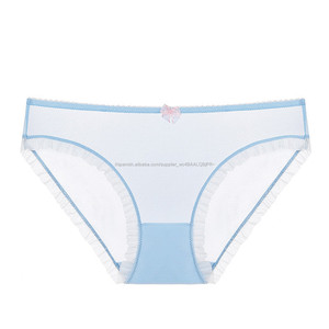 Nueva llegada Sexy ver a través <span class=keywords><strong>de</strong></span> encaje bragas <span class=keywords><strong>de</strong></span> bragas, ropa interior <span class=keywords><strong>de</strong></span> <span class=keywords><strong>mujer</strong></span> chica breve con azul Color rosa Negro S M L XL 2XL - Product Image 5