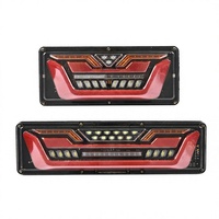 Feu arrière LED 24V pour camion et remorque, avec guide de lumière dynamique, pièce de rechange pour réparation