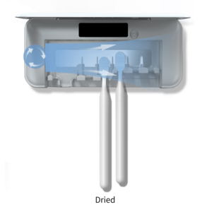 Stérilisateur de brosse à dents UVC 4400 mAh avec fonction de séchage chauffant, boîte de stérilisation rechargeable pour brosse à dents, pour la maison et la salle de bain - Product Image 4