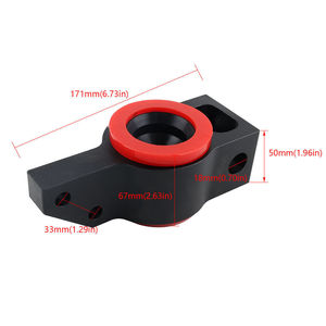 Amortisseur de bras de suspension avant Volkswagen 171 mm en caoutchouc PU pour GOLF A3 GTI MK Jetta en alliage d'aluminium - Product Image 1