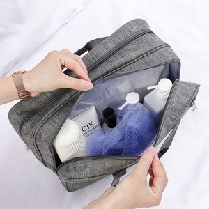 Sac de voyage portable à séparation humide/sèche avec fermeture éclair pour bain de bouche, en tissu Oxford, anti-poussière, pour la prévention des épidémies et la natation - Product Image 2