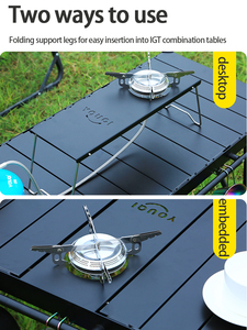 موقد غاز تخييم صغير قابل للطي من الفولاذ المقاوم للصدأ بقوة 2800 واط، خفيف الوزن وقابل للفصل، مبيعات ساخنة - Product Image 5