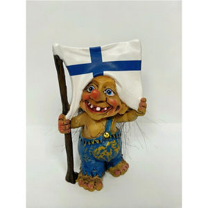 Estatua Vikinga Nórdica Personalizada de Alta Calidad, Recuerdo de Islandia y Noruega, Figura de Troll de Resina 3D, Adorno Navideño - Product Image 3