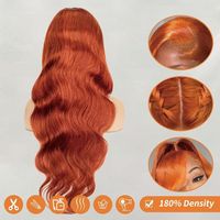300 Wig Rambut Asli Manusia Brazilian Deep Wave Natural Color Virgin Transparan untuk Lace Front Glueless 13X4 untuk Wanita Kulit Hitam