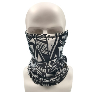 Tùy Chỉnh In Polyester Ống Cổ Gaiter Breathable Spandex Mặt Khăn Mặt Nạ Bandana Với Vòng Tai - Product Image 4