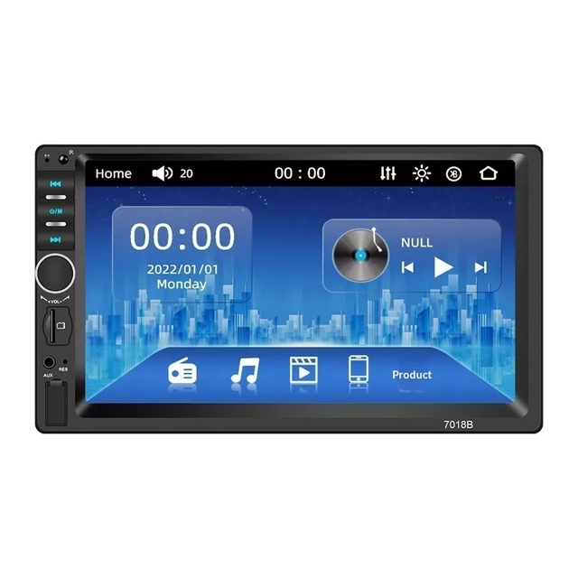 7-inch Black LCD Car MP5 Player with Central Control for Radio Integrated Machine OLIVER Model 7018B HD 1080P