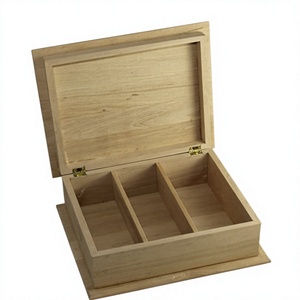 Wholesale Handmade Durable Wooden <b>Tea</b> Storage <b>Box</b> with Lid | Rustic <b>Tea</b> Bag Organizer Compartments & Elegant <b>Tea</b> Chest Storage - Product Image 5