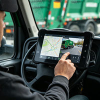Tablette PC robuste et étanche pour véhicule de 7 pouces, GMS Android 13, 1000 Nits, télémétrie GPS pour la gestion des déchets, flotte de camions poubelles