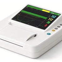 Monitor Fetal/Maternal de Grado Hospitalario de 7 Pulgadas - Máquina CTG de 3 Parámetros para Cuidado Prenatal y Monitoreo del Parto