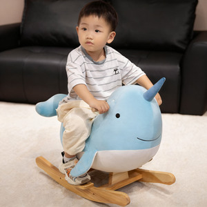 Nouveau cheval à bascule en bois pour enfants, série Ocean classique, cadeau pour enfants - Product Image 2