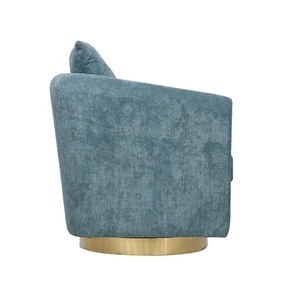 Muebles de terciopelo modernos para sala de estar, sillón individual de lujo para Hotel, silla giratoria de estilo moderno - Product Image 6
