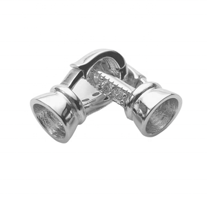 Prix usine – Fermoirs mousquetons irréguliers personnalisés en argent sterling 925 (6 mm) pour bracelets DIY, colliers et chaînes de sacs – Idéal pour la fabrication de bijoux - Product Image 1