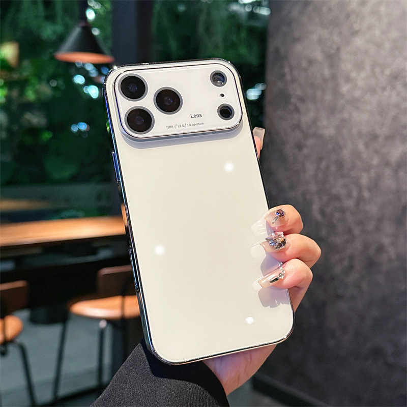 กระจกชุบแก้วคริสตัลน้ำแข็ง-เปลือกเดี่ยวสีขาว