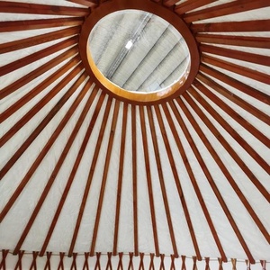 Sinoyurt <span class=keywords><strong>Ger</strong></span> 1000 Glamping Jurte Gewächshaus Luxus-Jurte Wohnzelte Moderne Mongolische Jurte - Product Image 4